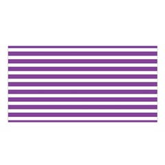 Horizontal Stripes Purple Satin Shawl