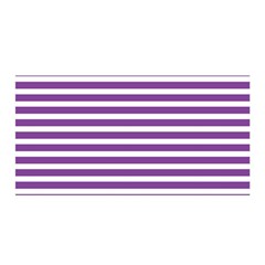 Horizontal Stripes Purple Satin Wrap