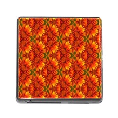 Background Flower Fractal Memory Card Reader (square) by Simbadda