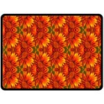 Background Flower Fractal Double Sided Fleece Blanket (Large)  80 x60  Blanket Front