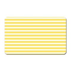 Horizontal Stripes Yellow Magnet (rectangular)