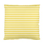 Horizontal Stripes Yellow Standard Cushion Case (One Side) Front