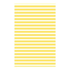 Horizontal Stripes Yellow Shower Curtain 48  X 72  (small) 