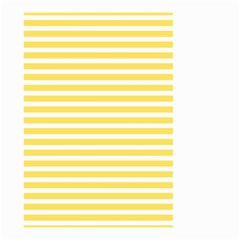 Horizontal Stripes Yellow Small Garden Flag (two Sides)