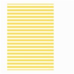 Horizontal Stripes Yellow Large Garden Flag (Two Sides) Back