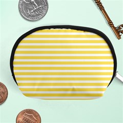 Horizontal Stripes Yellow Accessory Pouches (medium) 