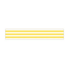 Horizontal Stripes Yellow Flano Scarf (mini) by Mariart