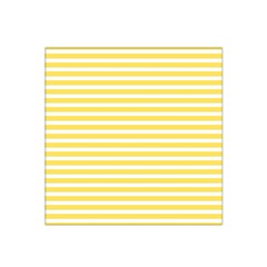 Horizontal Stripes Yellow Satin Bandana Scarf