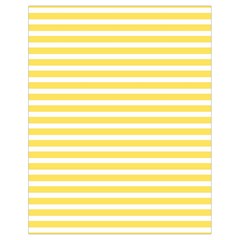 Horizontal Stripes Yellow Drawstring Bag (small)