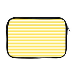 Horizontal Stripes Yellow Apple Macbook Pro 17  Zipper Case