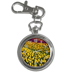 Colorful Tulips In Keukenhof Gardens Wallpaper Key Chain Watches by Simbadda