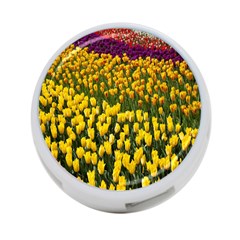 Colorful Tulips In Keukenhof Gardens Wallpaper 4-port Usb Hub (one Side) by Simbadda