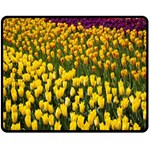 Colorful Tulips In Keukenhof Gardens Wallpaper Fleece Blanket (Medium)  60 x50  Blanket Front