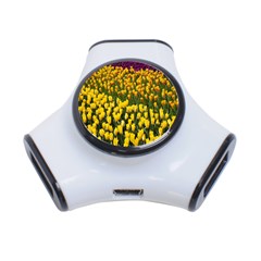 Colorful Tulips In Keukenhof Gardens Wallpaper 3-port Usb Hub by Simbadda