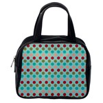 Large Colored Polka Dots Line Circle Classic Handbags (One Side) Front