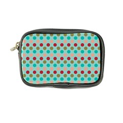 Large Colored Polka Dots Line Circle Coin Purse by Mariart