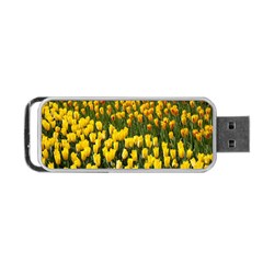 Colorful Tulips In Keukenhof Gardens Wallpaper Portable Usb Flash (two Sides) by Simbadda