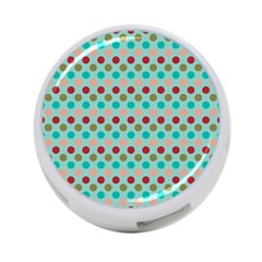 Large Colored Polka Dots Line Circle 4-port Usb Hub (one Side) by Mariart