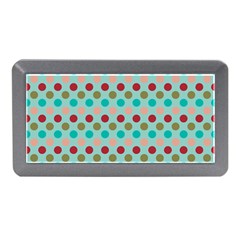 Large Colored Polka Dots Line Circle Memory Card Reader (mini)