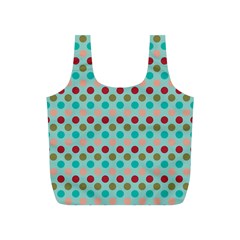 Large Colored Polka Dots Line Circle Full Print Recycle Bags (s) 