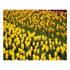 Colorful Tulips In Keukenhof Gardens Wallpaper Double Sided Flano Blanket (large)  by Simbadda