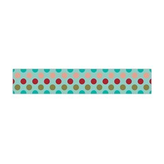 Large Colored Polka Dots Line Circle Flano Scarf (mini)