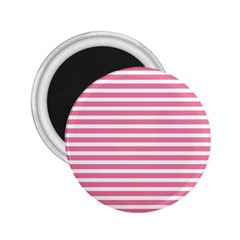 Horizontal Stripes Light Pink 2 25  Magnets by Mariart