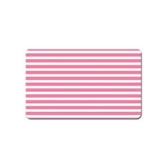 Horizontal Stripes Light Pink Magnet (name Card)