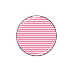 Horizontal Stripes Light Pink Hat Clip Ball Marker (10 Pack) by Mariart