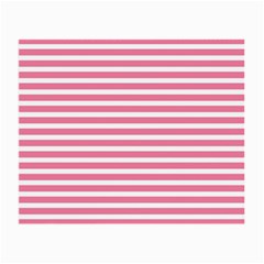 Horizontal Stripes Light Pink Small Glasses Cloth by Mariart