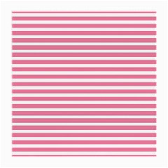 Horizontal Stripes Light Pink Medium Glasses Cloth (2-side) by Mariart