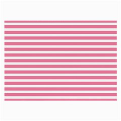 Horizontal Stripes Light Pink Large Glasses Cloth (2-side) by Mariart