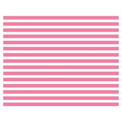 Horizontal Stripes Light Pink Double Sided Flano Blanket (medium)  by Mariart