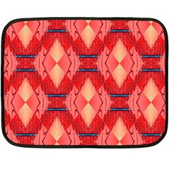 Orange Fractal Background Fleece Blanket (mini)