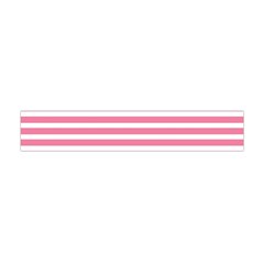 Horizontal Stripes Light Pink Flano Scarf (mini)