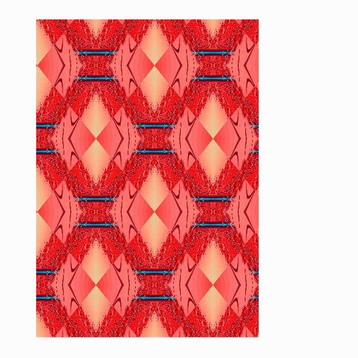 Orange Fractal Background Large Garden Flag (Two Sides)