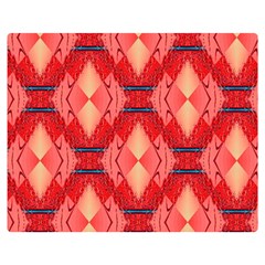 Orange Fractal Background Double Sided Flano Blanket (medium) 