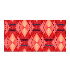 Orange Fractal Background Satin Wrap by Simbadda