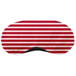 Horizontal Stripes Red Sleeping Masks Front