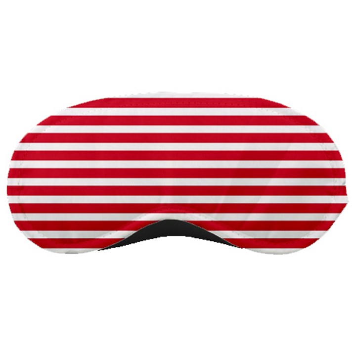 Horizontal Stripes Red Sleeping Masks