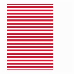 Horizontal Stripes Red Small Garden Flag (two Sides) by Mariart