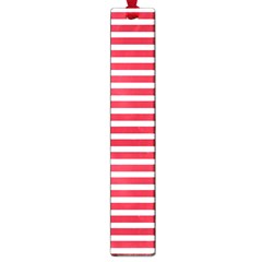 Horizontal Stripes Red Large Book Marks