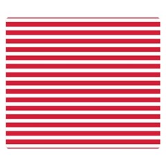 Horizontal Stripes Red Double Sided Flano Blanket (small)  by Mariart