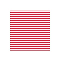 Horizontal Stripes Red Satin Bandana Scarf by Mariart