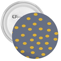 Limpet Polka Dot Yellow Grey 3  Buttons