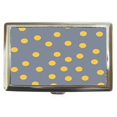 Limpet Polka Dot Yellow Grey Cigarette Money Cases by Mariart