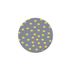 Limpet Polka Dot Yellow Grey Golf Ball Marker (4 Pack) by Mariart