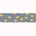 Limpet Polka Dot Yellow Grey Large Bar Mats 32 x8.5  Bar Mat