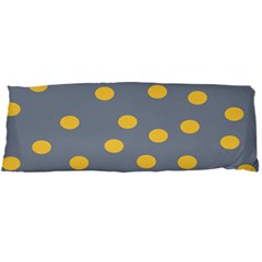 Limpet Polka Dot Yellow Grey Body Pillow Case Dakimakura (two Sides) by Mariart