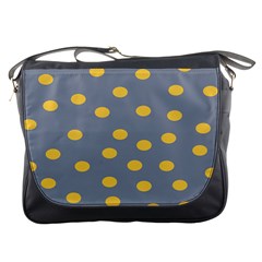 Limpet Polka Dot Yellow Grey Messenger Bags by Mariart